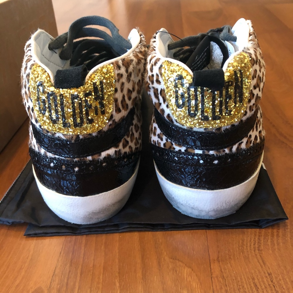 Golden Goose Mid Star Leopard Sz 39 - Picture 5 of 8